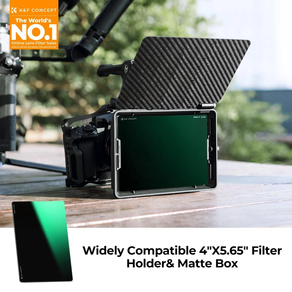 4'' x 5.65'' Square ND0.9 (3 Stops) ND1.8 (6 Stops) Filters Kit ND8 ND64 Cine... - Image 2 of 4