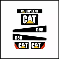Caterpillar D6R Decals Sticker Kit - reproduction decal