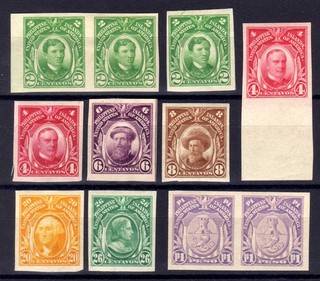 PHILIPPINES 1925 31 IMPERF HINGED MINT SELECTION 11 STAMPS