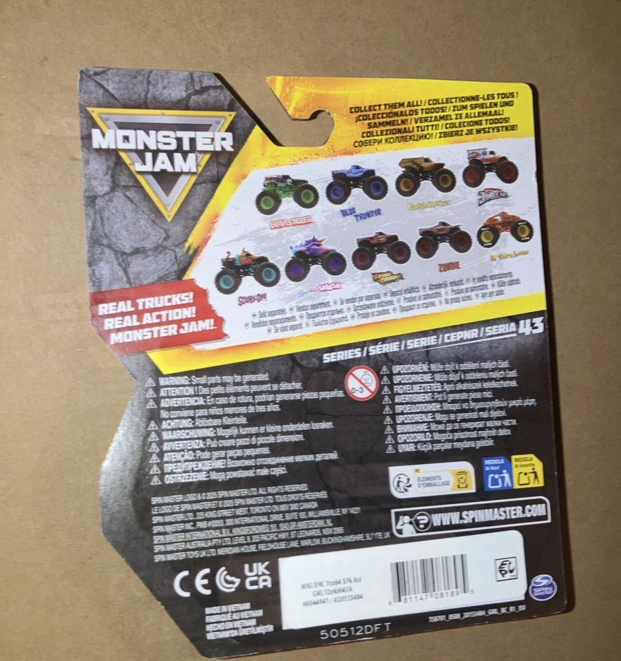 2025 Series 43 Monster Jam Scooby-Doo Arena Favorites Spin Master SAVE 7% GMC - Image 4 of 4