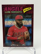 2026 Topps Heritage - Chrome Luis Rengifo #149 Burgundy Sparkle Refractor