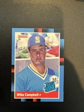 1988 Donruss - Rated Rookie Mike Campbell #30 Last Line Begins with Pro  (RC)