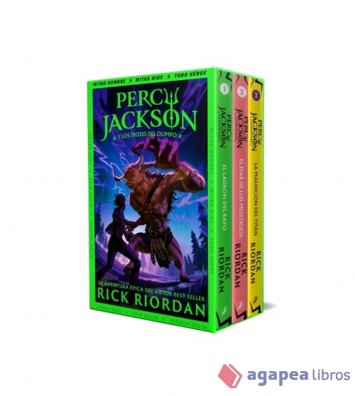 Percy Jackson y los dioses del Olimpo (estuche con: El ladrón del rayo|El mar de