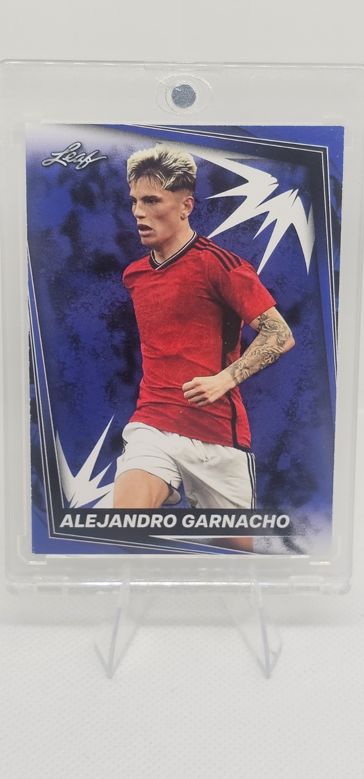 2024 Leaf Soccer Blaster - Alejandro Garnacho #1 Blue