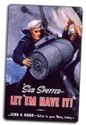 WW2 US Navy Recruiting 8x12in Metal Tin Sign – Vintage War Propaganda COLOR22