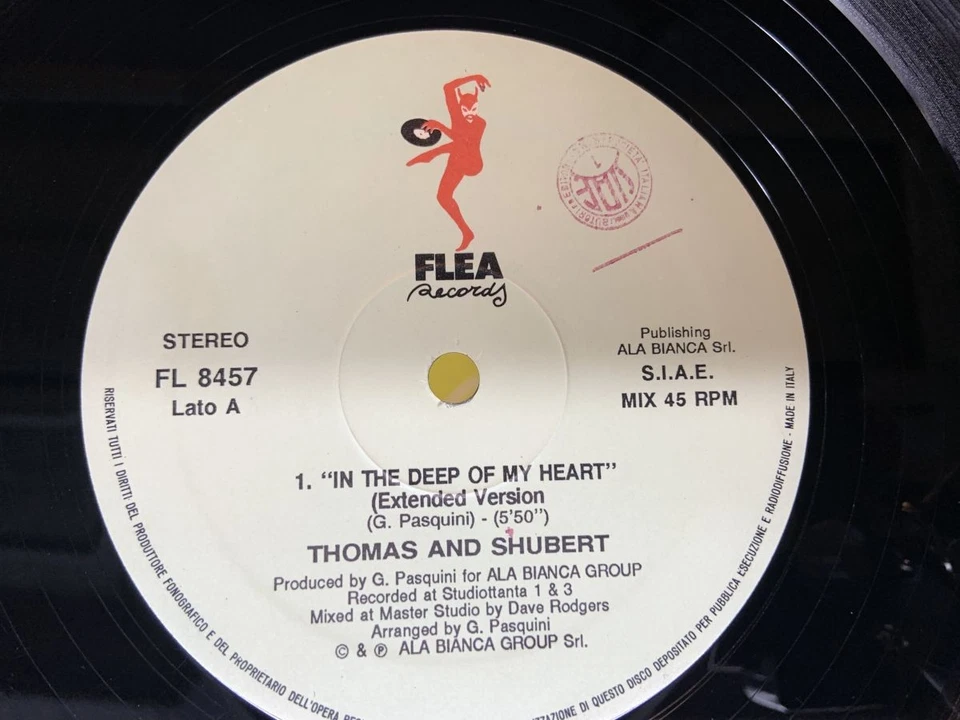 Thomas & Shubert In The Deep Of My Heart Italy LP [64015ER] - Image 2 of 2