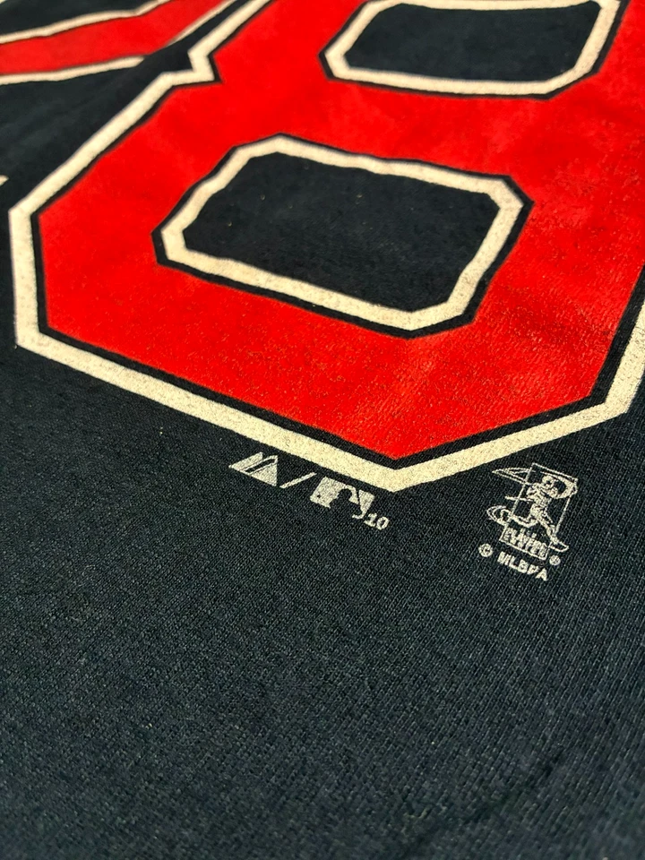 Lote de camisetas vintage 2010 Boston Red Sox MLB (L) Gonzalez #28 Crawford #13 - Imagem 3 de 4