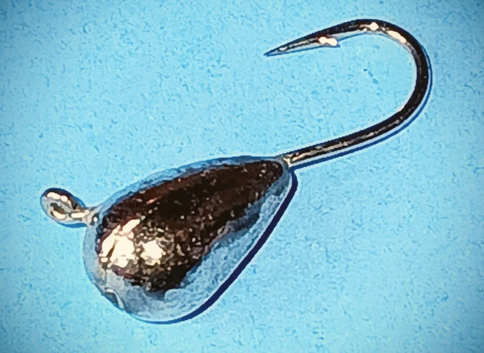 65 未上色 4 毫米钨冰夹泪滴泛鱼鲈鱼套装 — 第 4/4 张图片