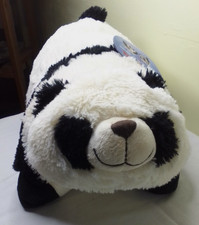 Pillow Pets 2010 Panda 18" Black  White Plush new with tags