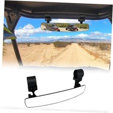 UTV Center Rear View Mirror, Aluminium alloy Convex Mirror fits 1.65"-2" Roll