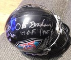 75th Anniversary autographed mini helmet W/COA - Unitas, Nitschke, Greene, +6 — photo 9