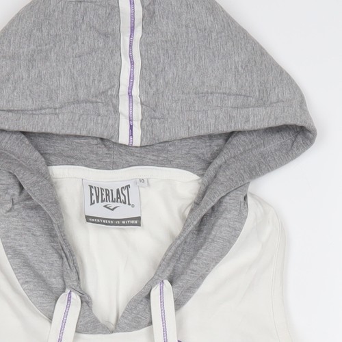 Everlast Women's Grey Sleeveless Hoodie Size 10 - Picture 12 of 12