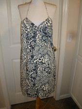 Women's Sun Dress Old Navy Outlet 12 Blue/white (AL)