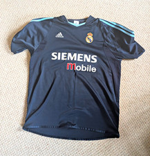 adidas Real Madrid Grey Away Shirt L Short Sleeve Siemens Mobile Sponsor