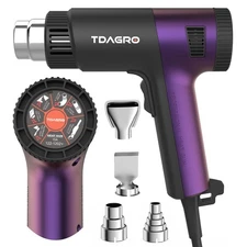 Professional 1800W Heat Gun for Vinyl Wrap Crafting - Fast-Heat Hot Air Tool ...
