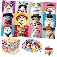 Jumbo Floor Puzzle for Kids,48 Piece Cute Jigsaw Puzzle Ages 3-8  Pet Cat