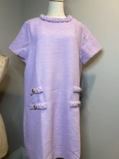 Tuckernuck Lilac crocus petal Tweed Jackie dress Short Sleeve size XXL NwT