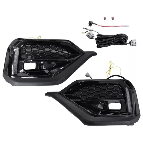 For 2022-2023 Subaru WRX STI Dynamic LED Turn Signal DRL Fog Bezel Lights 4PCS - Picture 3 of 12