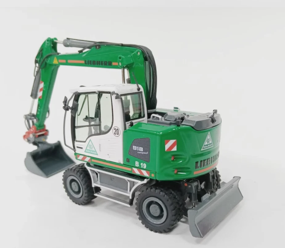 1:50 NZG LIEBHERR A918 Wheeled Excavator Gebr.Kutsch Machine Diecast Model - Image 4 of 4