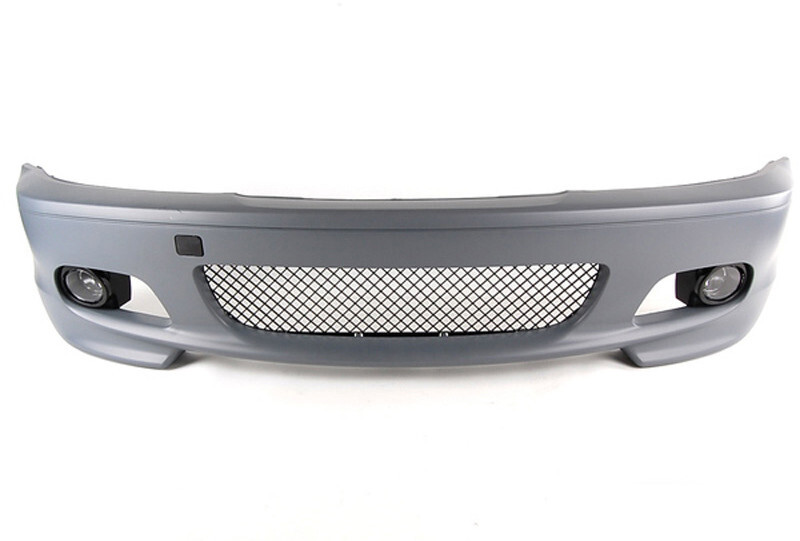 FRONT BUMPER M SPORT BMW E46 M TECH LOOK FOGS COUPE CONVERTIBLE 