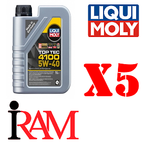 ACEA C3 • API SN • Ford WSS-M2C 917-A •Olio Top Tec 4100 5W-40 Liqui-Moly - 5 Lt