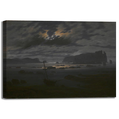 Caspar Nordsee Design Bild Druck Leinwand Gemälde Rahmen Wohnkultur