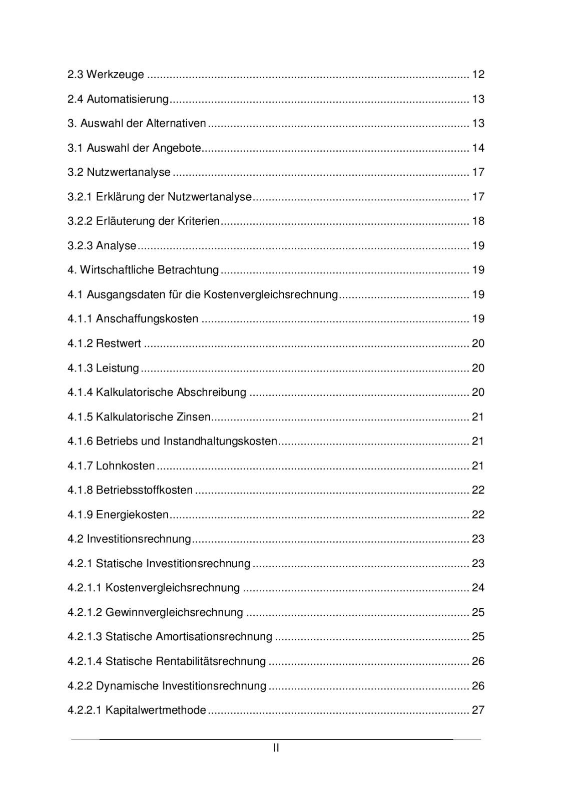 Technischer Betriebswirt TBW Projektarbeit Präsentation IHK CNC Investition