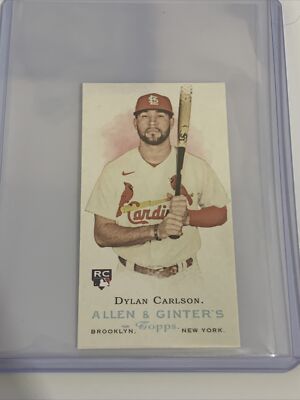 2021 Topps Allen & Ginter Dylan Carlson mini design variation mrd-7