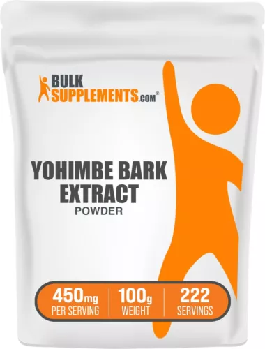 BulkSupplements Yohimbe Extract Powder 100g - 450 mg Per Serving