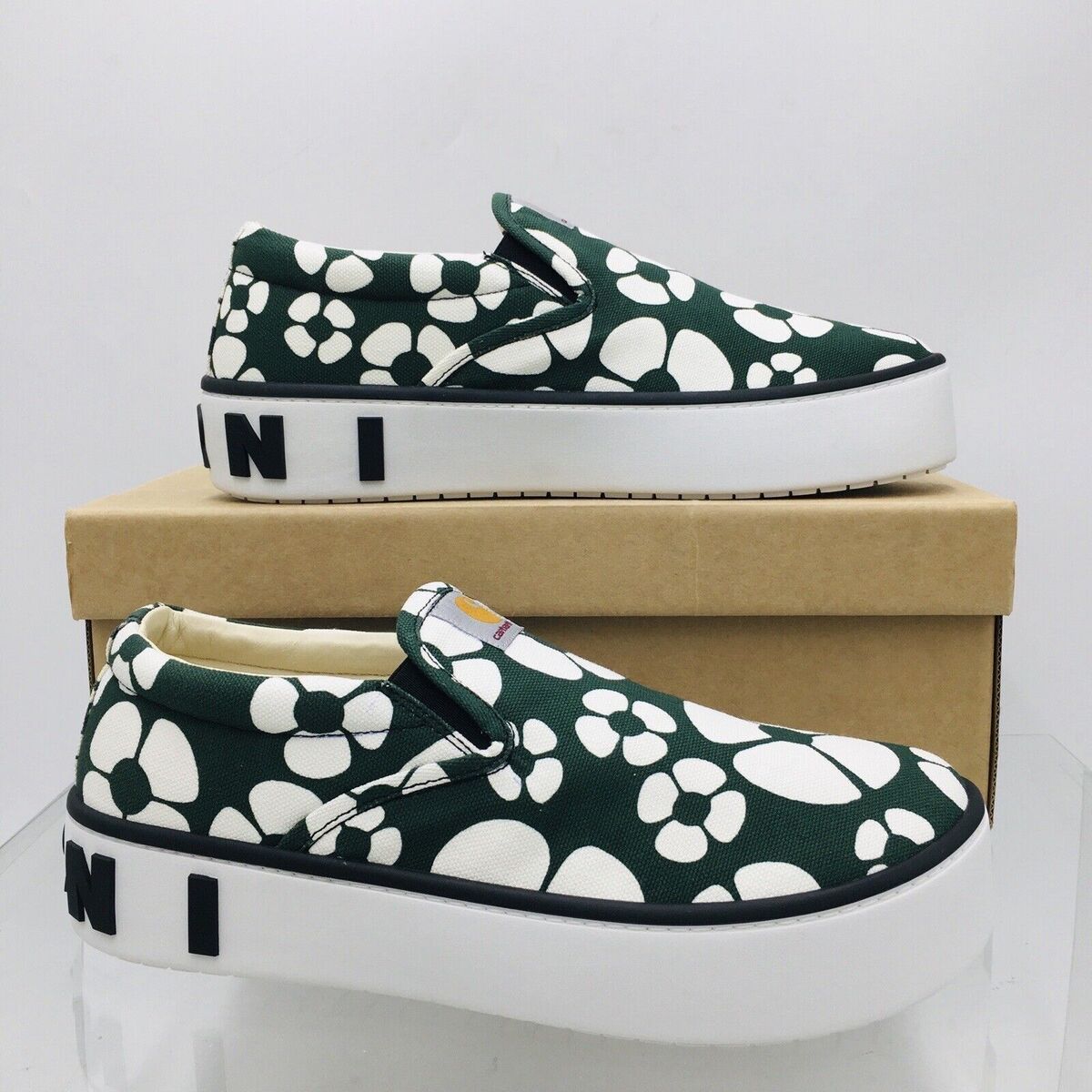 NiB Marni x Carhartt Mens Designer Art Sneakers Size 8 9 10