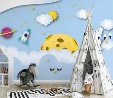 3D Planetary Exploration G342 Wallpaper Wall Murals Removable Self-adhesive Erin