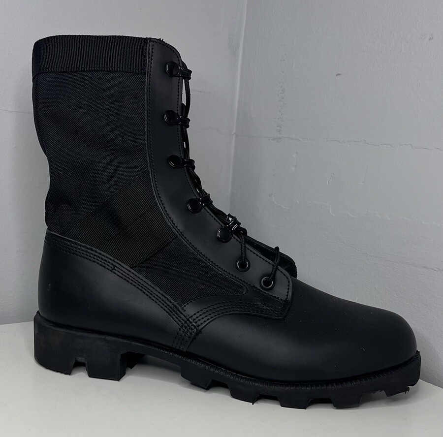 WELLCO BLACK HOT WEATHER SPIKE JUNGLE BOOTS Sizes British Army NEW  Combat