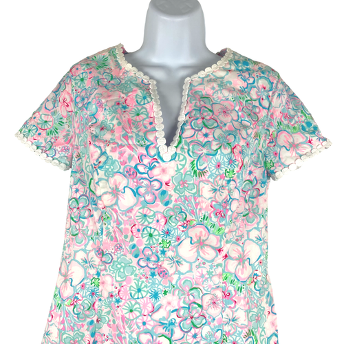 Abito Lilly Pulitzer Braylin Elasticizzato Cambio Resort Bianco Love Bug Taglia 4 Nuovo con etichette - Foto 3 di 12