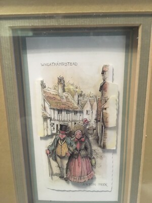 Vtg Anton Pieck 3D Paper Art Framed Shadow Box Wheathampstead | eBay