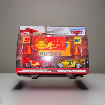 Disney Pixar Cars 2 Road Trip Lightning McQueen & Rusteze Dinoco Cruz Ramirez