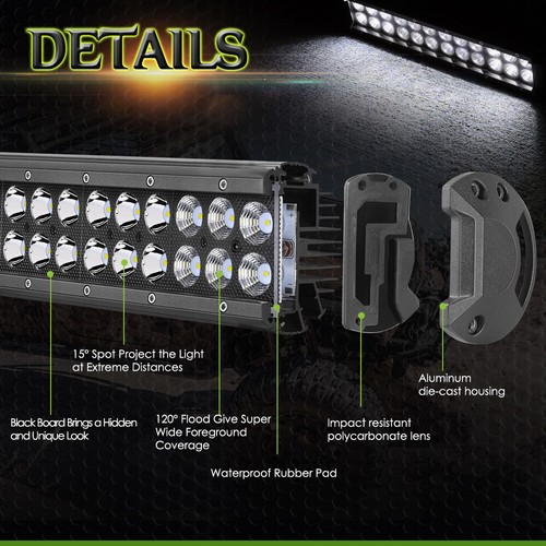 For DS Model Club Car Golf Cart 12"LED Light Bar Front Bumper Brush Guard Wiring - Picture 5 of 12