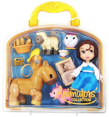 Disney Store Limited Belle Mini Spielset ''Die Schöne und das Biest'' Plüschpup...