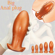 5Size Silicone Huge Plug Extreme Spreader Dilator Expander Chastity Device S-XXL