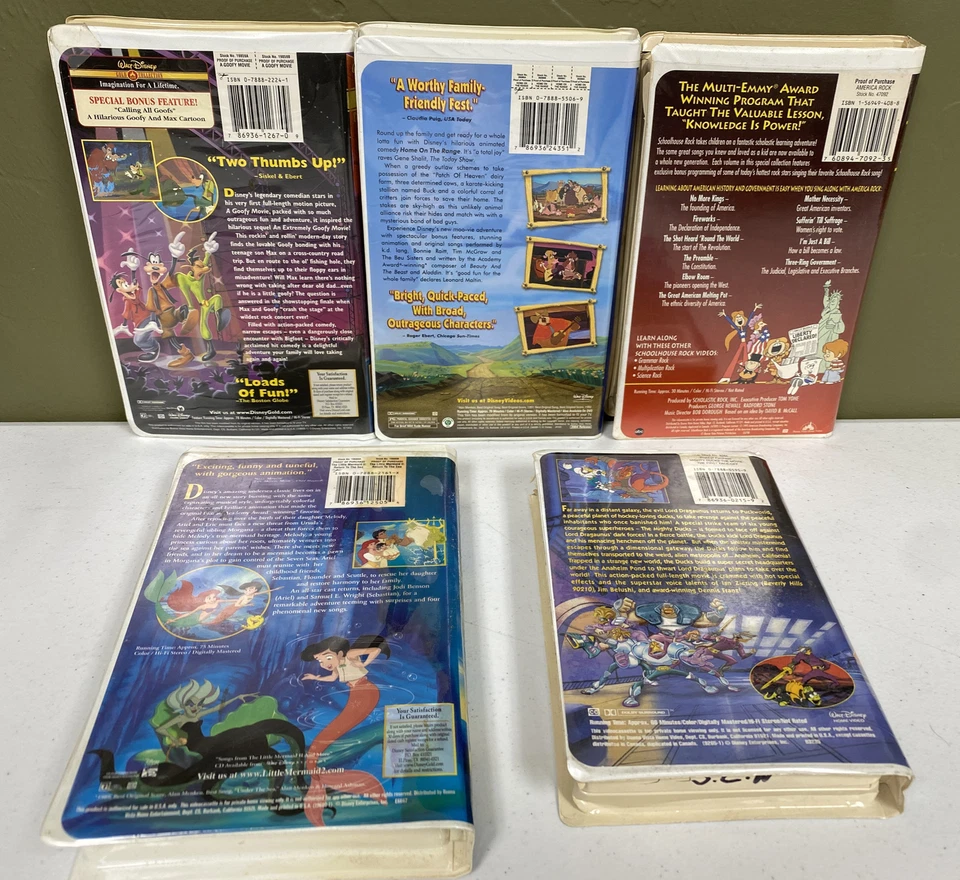 Disney VHS Tapes- 5 Movies See Pictures - Image 2 of 4
