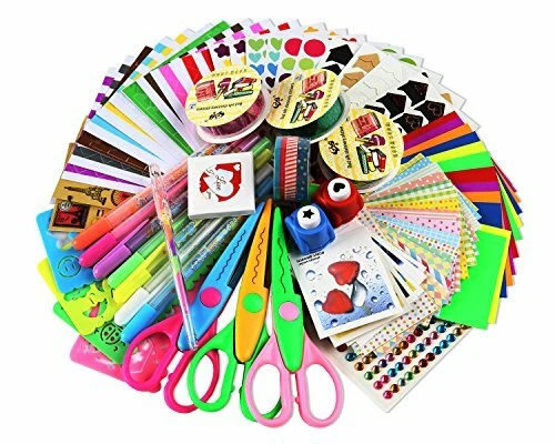 SCRAPBOOK KIT Scrapbooking Supplies for Card Making Crafting Kids