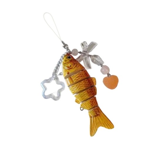 Charm Keychain Colorful Fish Designs Alloy Accessory for Anniversary - Zdjęcie 4 z 11