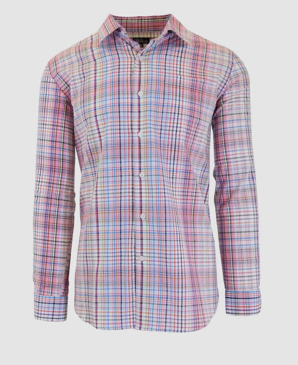 galaxy by harvic dress shirts Galaxy by Harvic Men's Long Sleeve Casual Dress Shirt (Sizes, S-2xl), Size: Medium, Gray