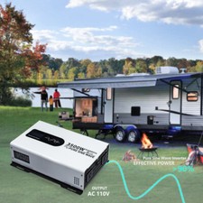 Inverter 2500W 3000W 3500W 7000W 6000W Pure Sine Wave DC 12V to AC 110 120V LCD