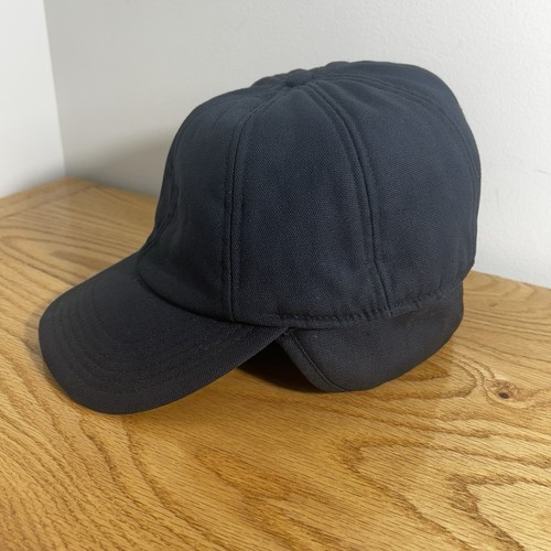 Carhartt Black Hat Cap With Ear Flaps Size Adult L/XL RN#14806 Lined Insulated - Picture 1 of 16