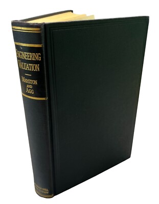 Engineering Valuation Anson Marston 1936 Hardcover 1st Edition Thomas Agg