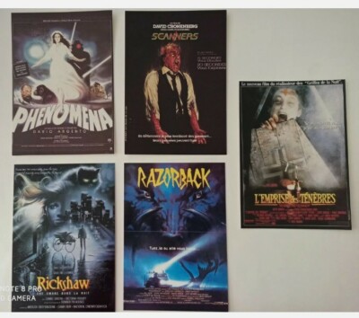 5 AK Ansichtskarte Horrorfilme Rikscha Razorback Scanner Phänomene 