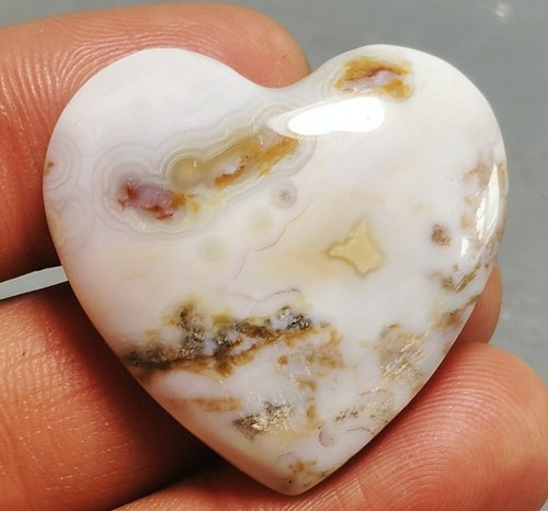 Collection ! Amazing Ocean Jasper Agate Heart Jasper Reiki Stone - Picture 4 of 8