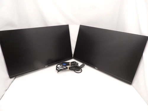 Lot of 2 Dell P2419H Full HD Dual 24" LED LCD Monitor VGA HDMI DP USB No Stand