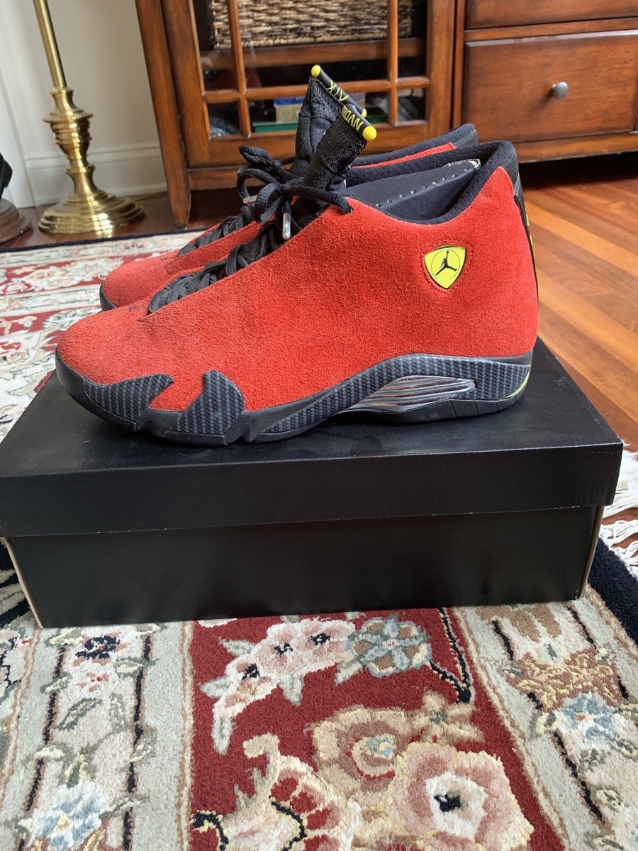 Air Jordan 14 Retro Ferrari Challenge Red RARE 654459-670