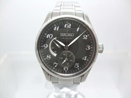 SEIKO SARW029 6R27-00J0 Men's Automatic Watch 40mm 21J Black Silver Used Japan - Picture 3 of 11